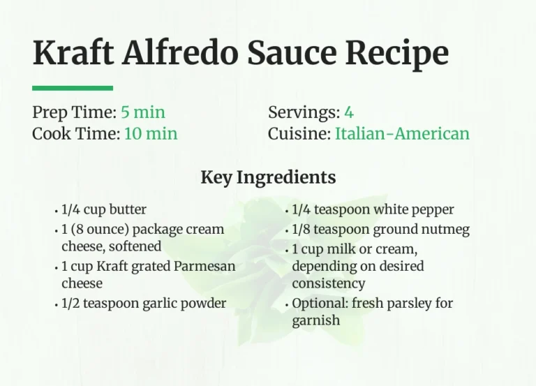 Kraft Alfredo Sauce Recipe