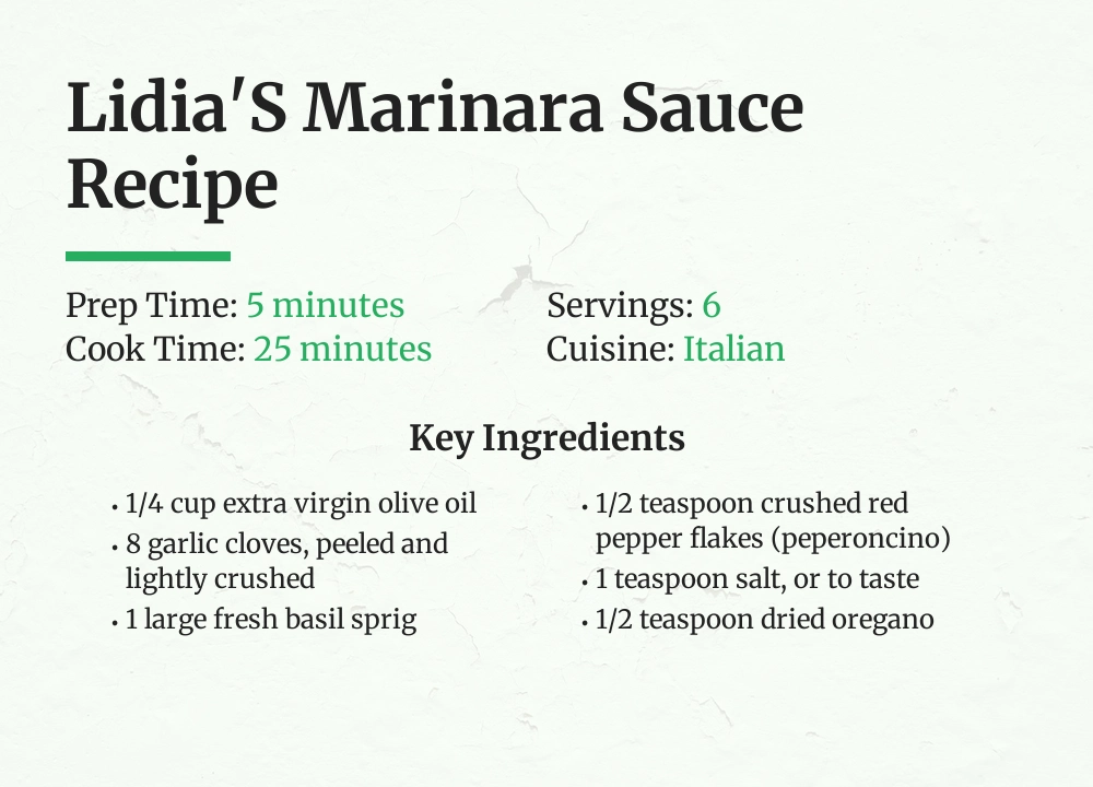 lidia's marinara Sauce recipe
