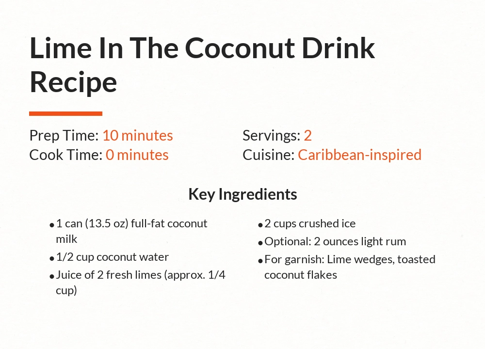lime in the coconut drink recipe