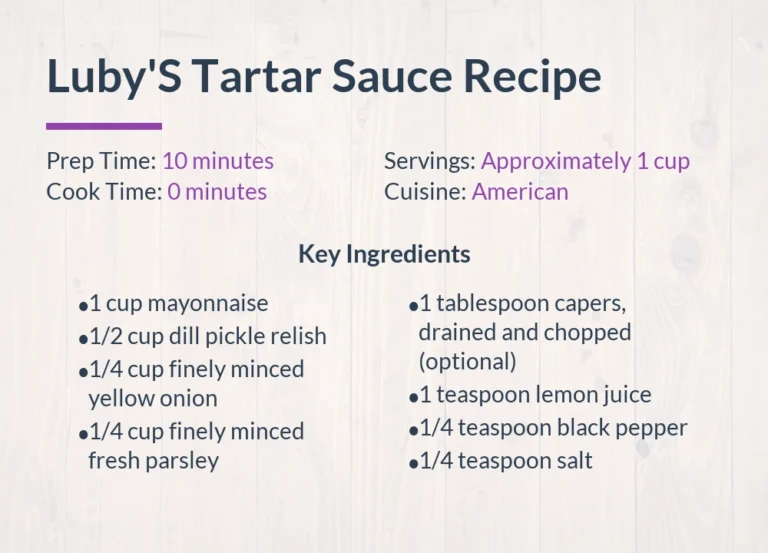 Luby’S Tartar Sauce Recipe