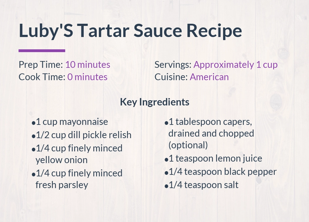 lubys tartar Sauce recipe