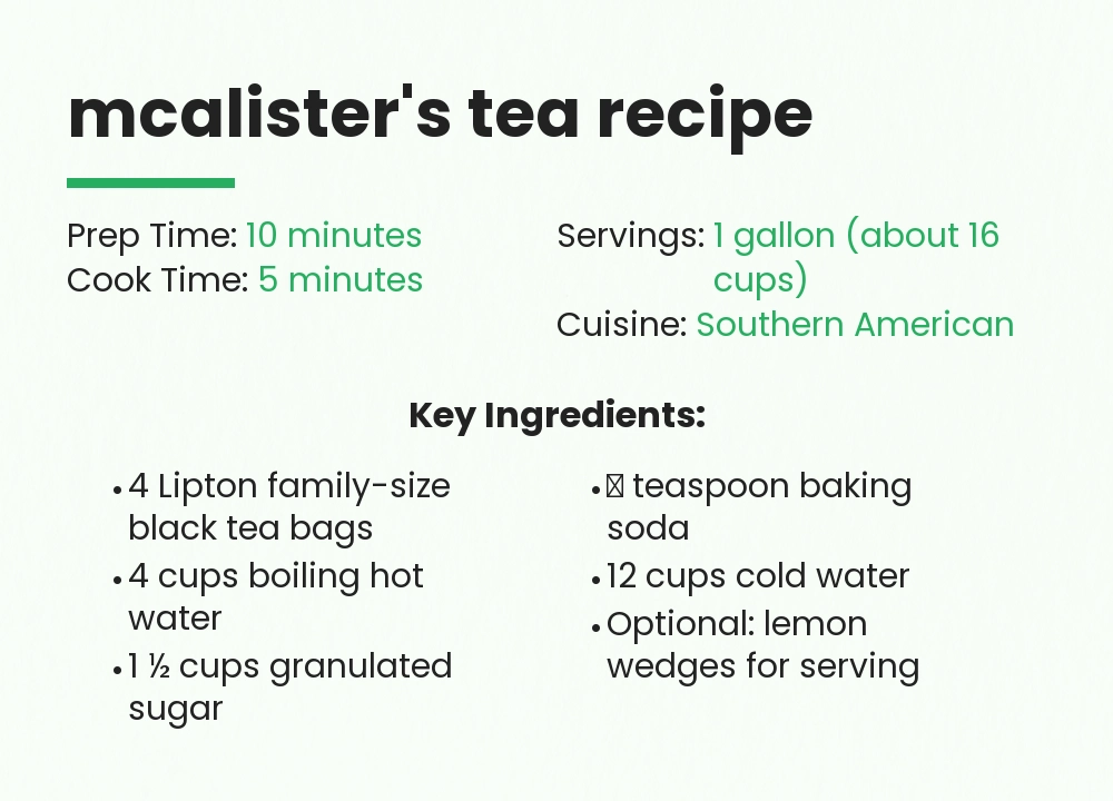 mcalister's tea recipe