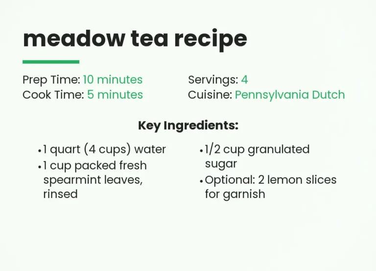 Meadow Tea Recipe