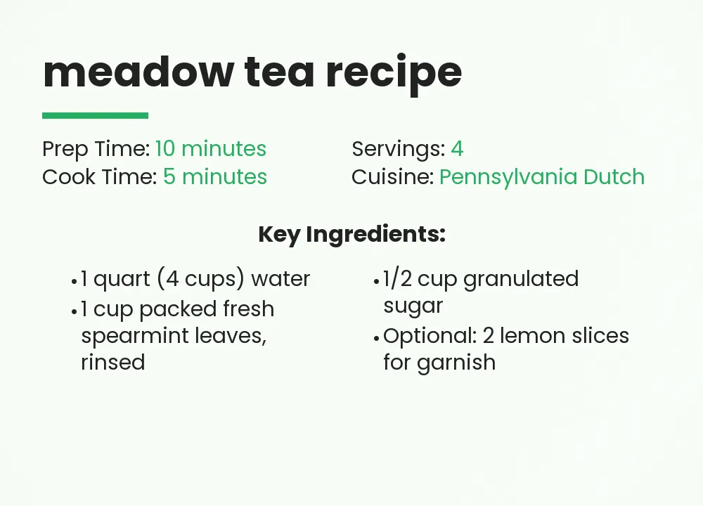 meadow tea recipe