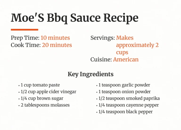 Moe’S Bbq Sauce Recipe