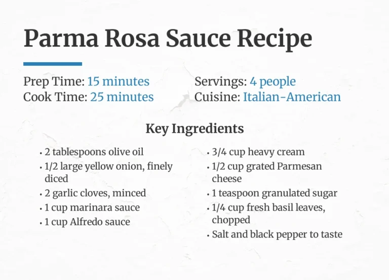 Parma Rosa Sauce Recipe