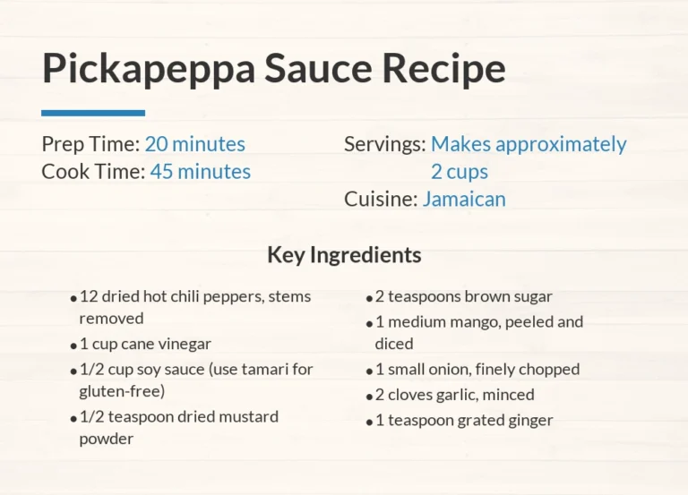 Pickapeppa Sauce Recipe