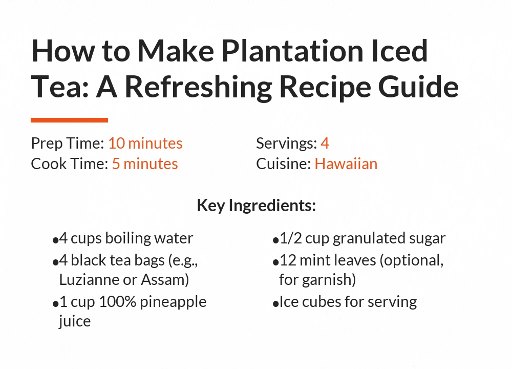 plantation tea recipe