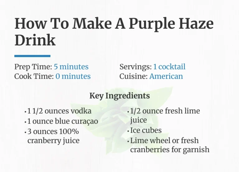 How To Make A Purple Haze Drink
