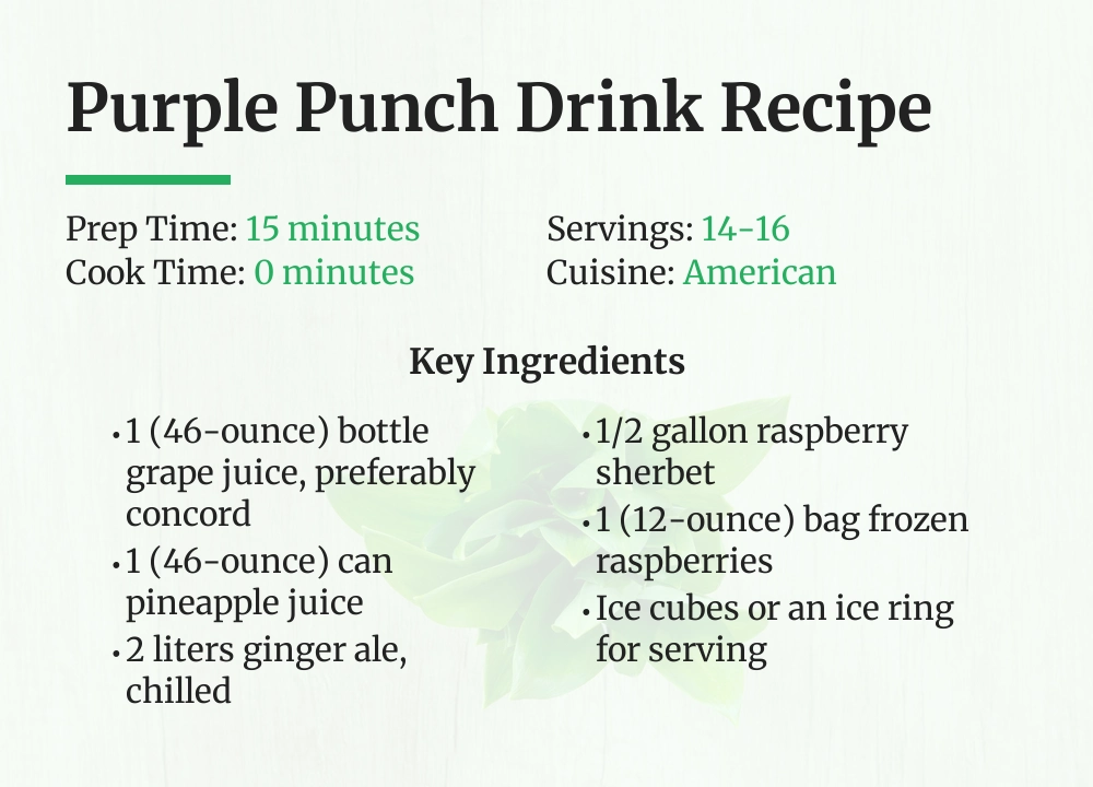 purple punch drink recipe