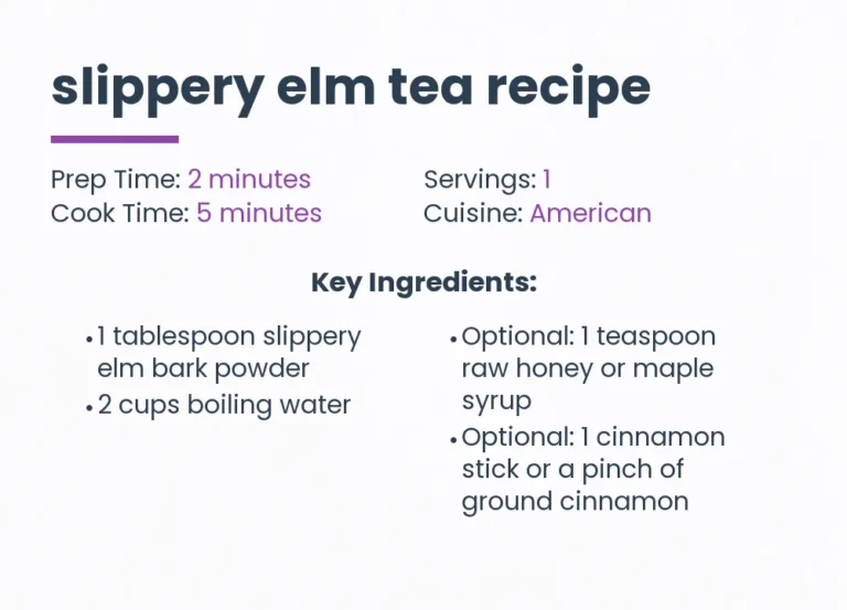 Slippery Elm Tea Recipe