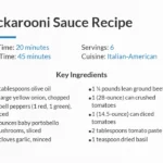 sockarooni Sauce recipe