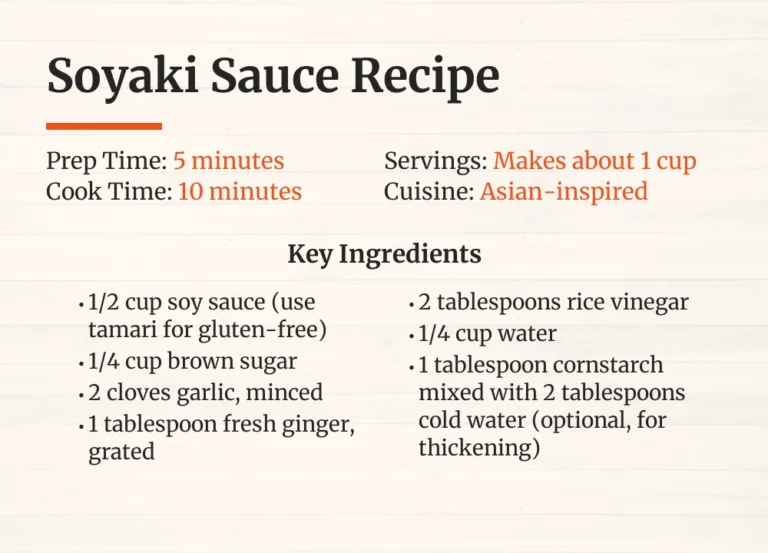 Soyaki Sauce Recipe