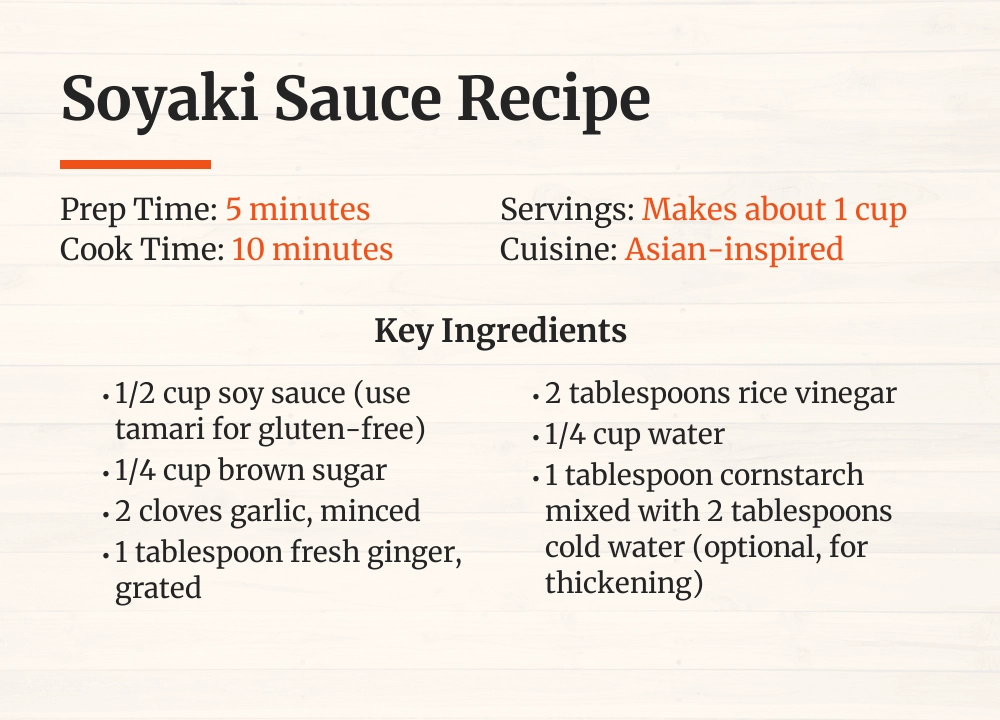 soyaki Sauce recipe