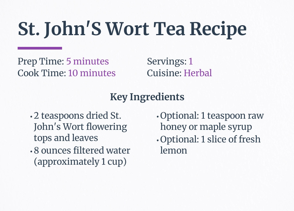 st john's wort tea recipe