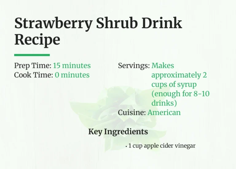 Strawberry Shrub Drink Recipe