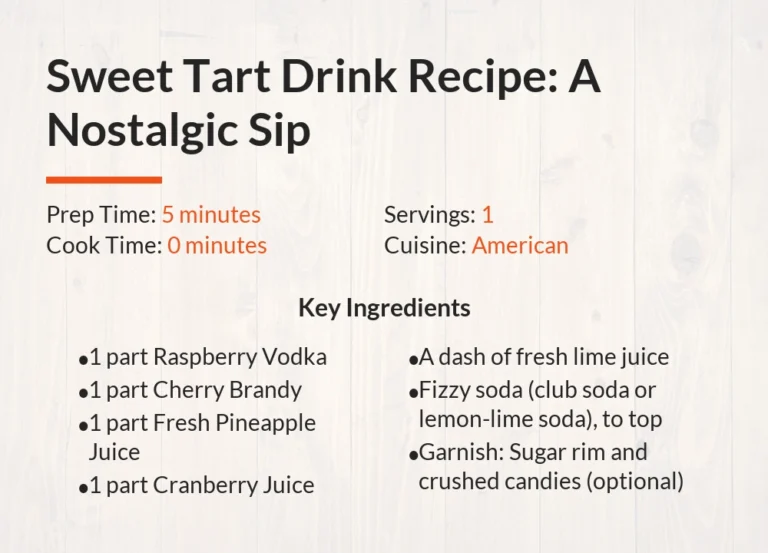 Sweet Tart Drink Recipe: A Nostalgic Sip