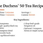 the duchess' 50 tea recipes