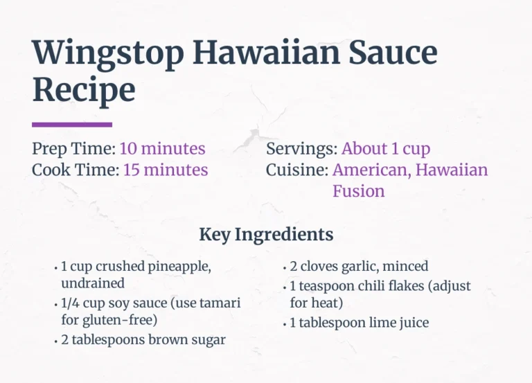 Wingstop Hawaiian Sauce Recipe