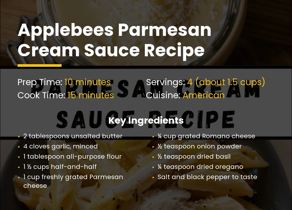 applebees parmesan cream Sauce recipe