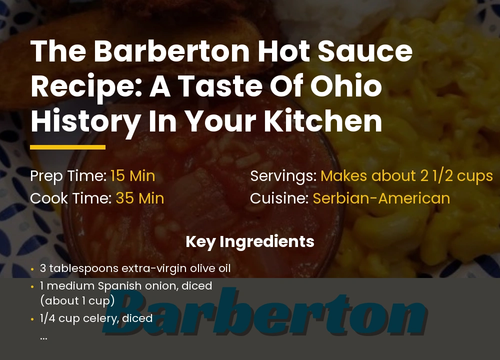 barberton hot Sauce recipe
