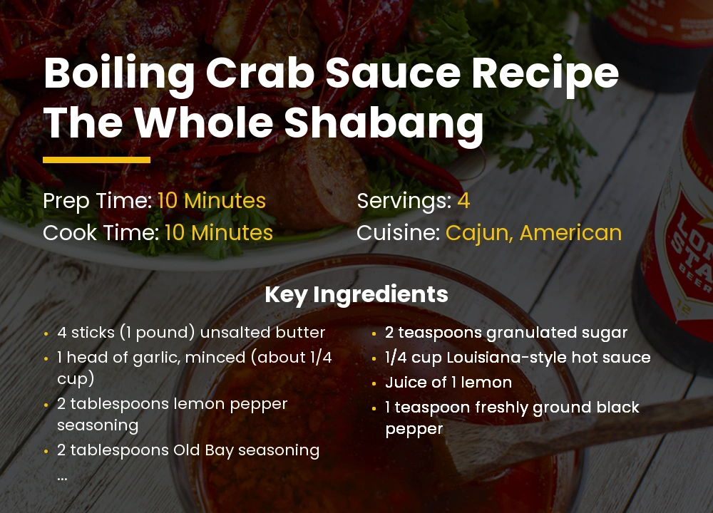 boiling crab Sauce recipe the whole shabang