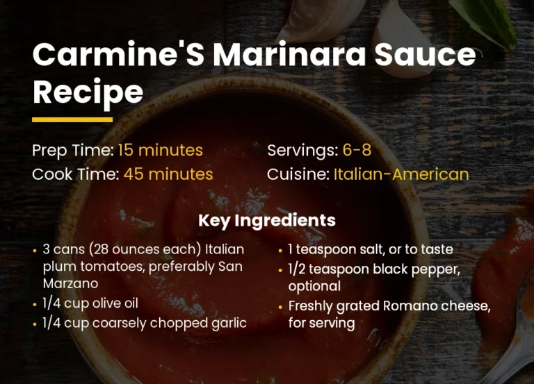 Carmine’S Marinara Sauce Recipe