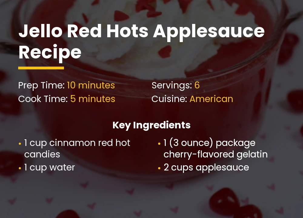 jello red hots appleSauce recipe