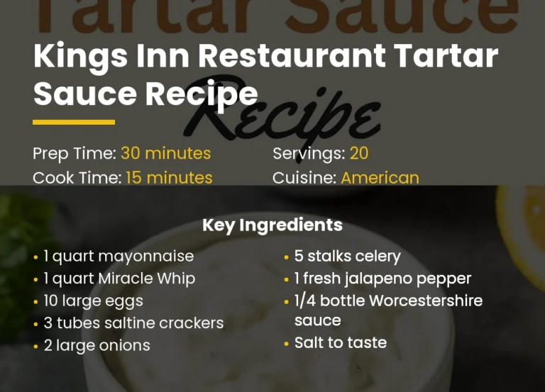 Kings Inn Restaurant Tartar Sauce Recipe