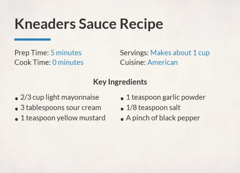 Kneaders Sauce Recipe
