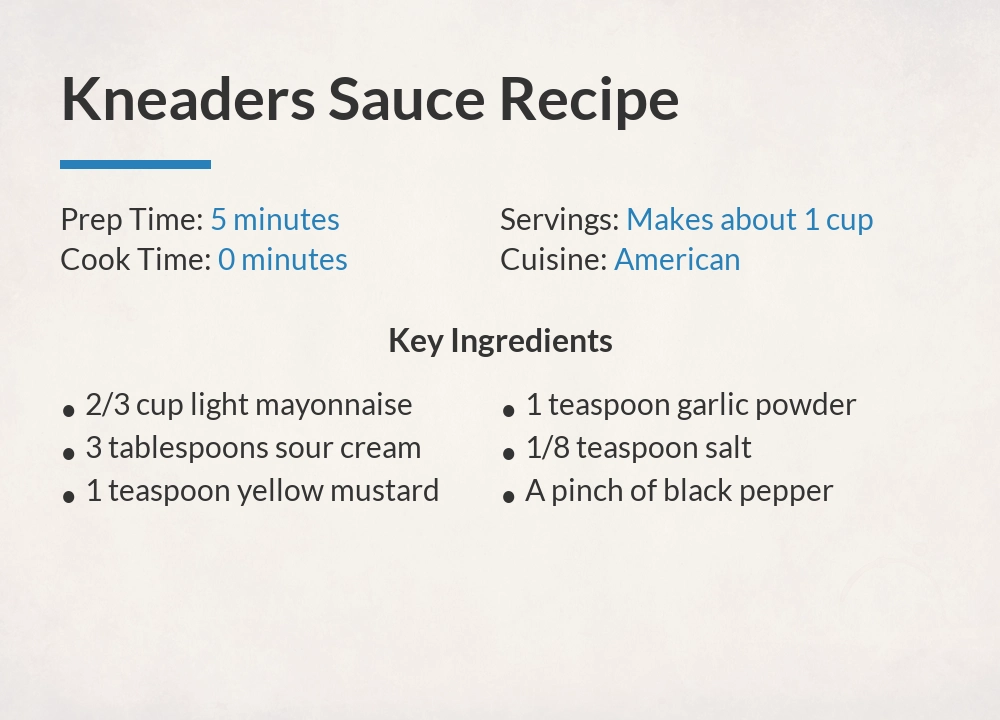 kneaders Sauce recipe