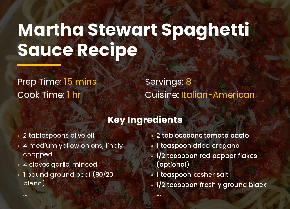 martha stewart spaghetti Sauce recipe