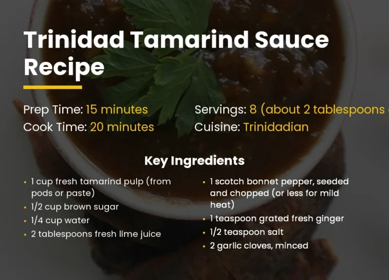 Trinidad Tamarind Sauce Recipe