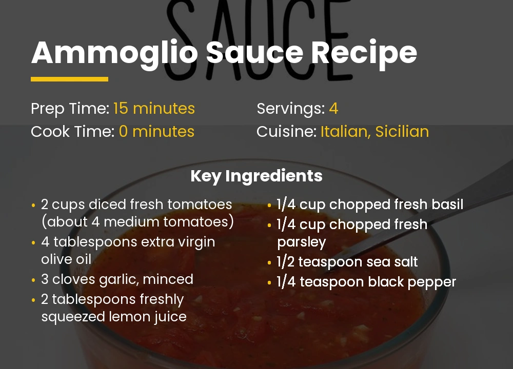ammoglio Sauce recipe