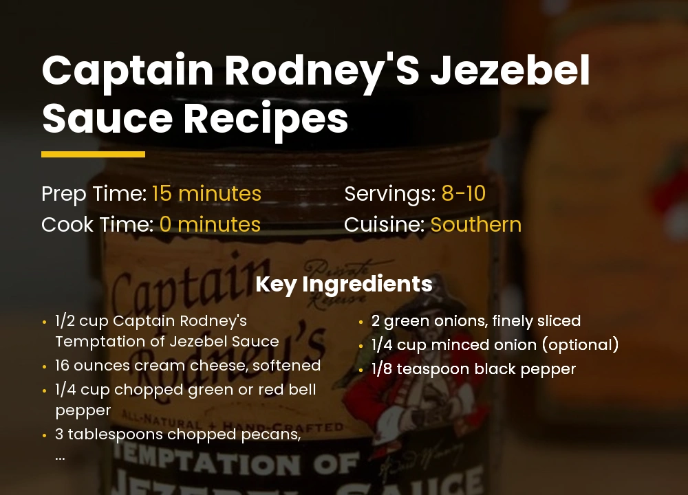 captain rodney's jezebel Sauce recipes
