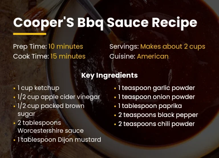 Cooper’S Bbq Sauce Recipe