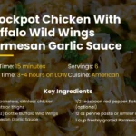 crockpot chicken recipe with buffalo wild wings parmesan garlic Sauce