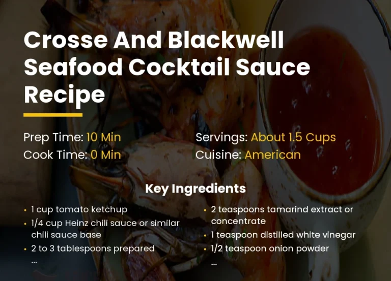 Crosse And Blackwell Seafood Cocktail Sauce Recipe