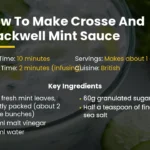 crosse and blackwell mint Sauce recipes