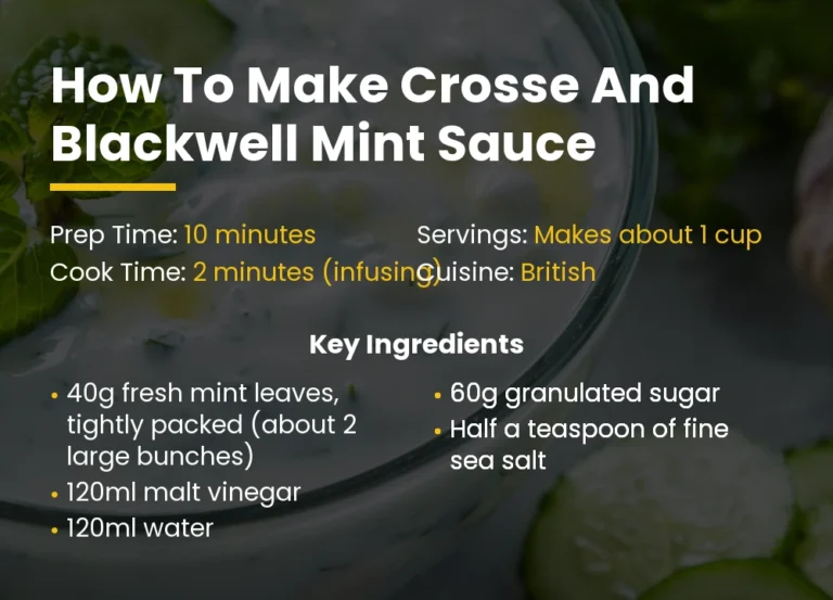 How To Make Crosse And Blackwell Mint Sauce