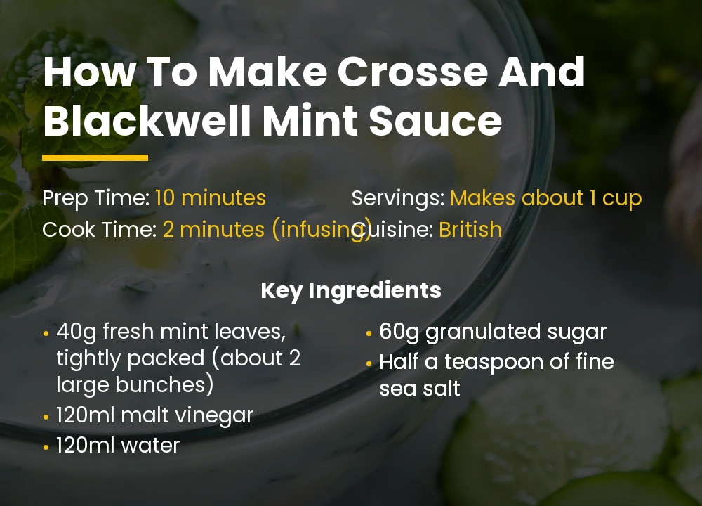 crosse and blackwell mint Sauce recipes