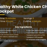 Healthy White Chicken Chili Crockpot