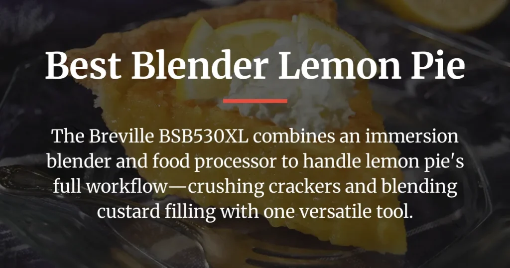 best blender lemon pie