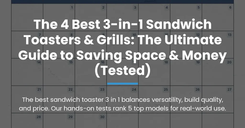 best sandwich toaster 3 in 1