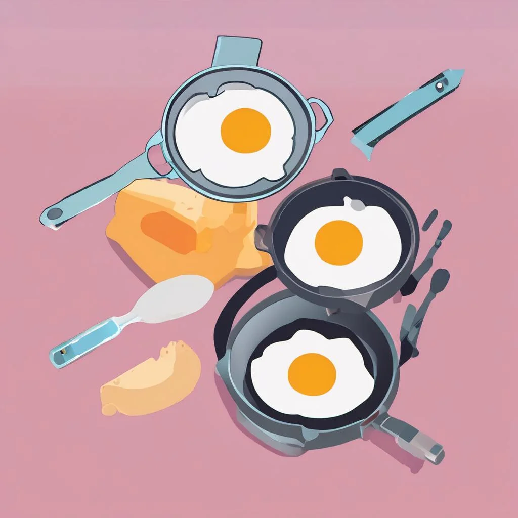 Illustration comparing shallow and deep frying in a saucepan with oil levels and food placement.