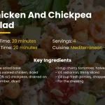 Chicken and chickpea salad