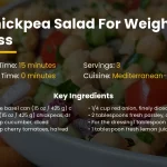 Chickpea salad for weight loss