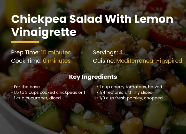 Chickpea Salad with Lemon Vinaigrette