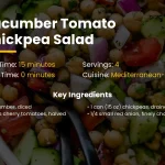 Cucumber Tomato Chickpea Salad