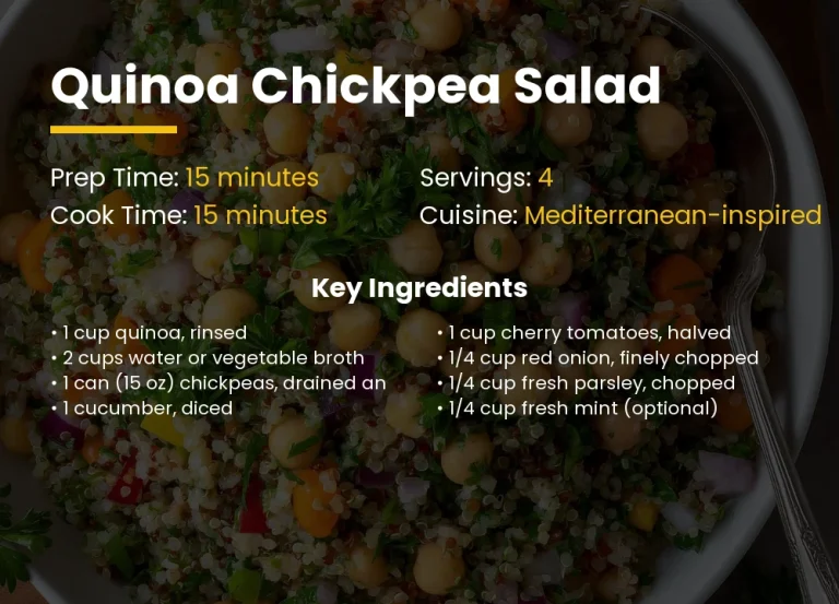 Quinoa Chickpea Salad